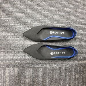 Rothy's black pointed flats